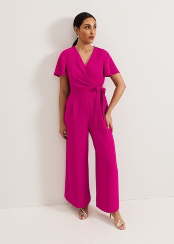 Phase Eight Petite Julissa Jumpsuit Pink Australia | KO2453710